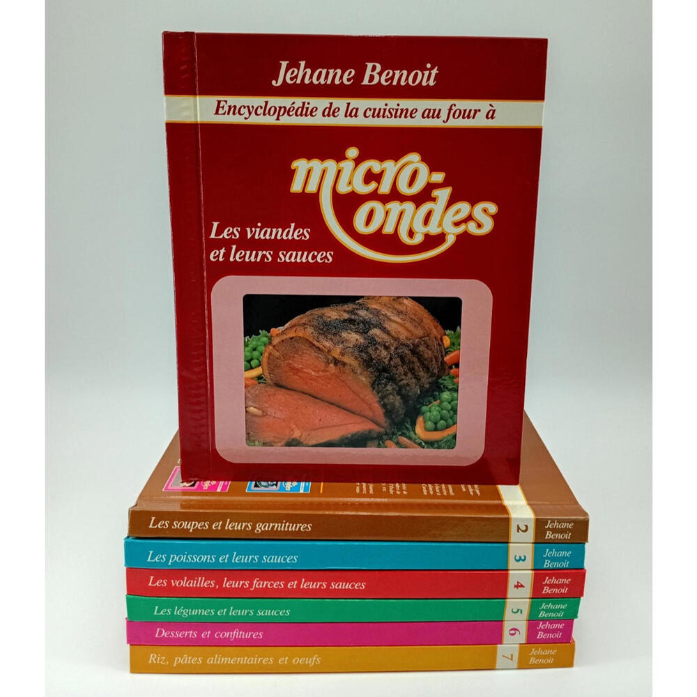 Lot 7 Livres Jehane Benoit‎ Encyclopédie Cuisine Four Micro-Ondes Cookbook Set